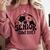 Proud Senior Dad Soccer Class Of 2027 Graduation Graduate Comfort Colors Sweatshirt Crimson
