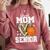 Proud Senior Mom Class Of 2026 Basketball Graduation Leopard Comfort Colors Sweatshirt Crimson