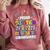 Proud SISTER Of a 2025 Kindergarten Graduate Graduation Comfort Colors Sweatshirt Crimson