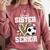 Proud Sister Of A 2026 Senior Soccer Graduation Leopard Comfort Colors Sweatshirt Crimson