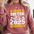 Proud Sister Of a Class Of 2025 Graduate Family Graduation Comfort Colors Sweatshirt Crimson