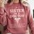 Proud Sister Of A Doctor Medical MD Brother Quote Graduation Comfort Colors Sweatshirt Crimson