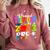 Proud Step-Dad Of 2023 Pre-K Graduate Fathers Day Graduation Comfort Colors Sweatshirt Crimson