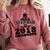 Proud Step Dad Of A Class Of 2018 Tee Graduate Graduation Z1 Comfort Colors Sweatshirt Crimson