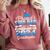 Proud Step Dad Of Kindergarten Graduate 2024 Graduation Step Comfort Colors Sweatshirt Crimson