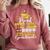 Proud Step Mom Of 2025 College Graduate Family 24 Graduation Comfort Colors Sweatshirt Crimson
