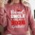Proud Uncle Of A 2026 Graduate Senior Family Graduation Comfort Colors Sweatshirt Crimson