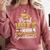 Proud Wife Of 2024 College Graduate Family 24 Graduation Comfort Colors Sweatshirt Crimson