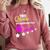 Queen 6th Grade Graduation For Girls Comfort Colors Sweatshirt Crimson