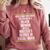 Queen MSW Social Work Masters Graduation Comfort Colors Sweatshirt Crimson