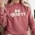 Be Quiet For Introverts Comfort Colors Sweatshirt Crimson