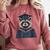Raccoon Graduation Comfort Colors Sweatshirt Crimson