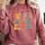 Retro Groovy In My Master's Degree Era Graduation Master Comfort Colors Sweatshirt Crimson