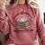 Retro Proud Introverted Book Club Anti Social Reader Comfort Colors Sweatshirt Crimson