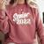 Retro Senior Class Of 2022 Men Women Graduation 90's Grad Comfort Colors Sweatshirt Crimson