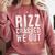 Rizz Crashed We Out 5th Grade Graduation Fifth Graders Comfort Colors Sweatshirt Crimson