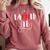 RN Nursing Student Graduation EaRNed It Comfort Colors Sweatshirt Crimson