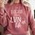 Rockin This Life Cute LVN Graphic For Nurse Graduation Comfort Colors Sweatshirt Crimson