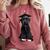 Russian Terrier Dog Graduation Cap Graduate Owner Grad Comfort Colors Sweatshirt Crimson