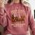 Santa Has The Right Idea Introvert Christmas Comfort Colors Sweatshirt Crimson