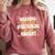 Sarcastic For Deep Thinkers Introverts Groovy Comfort Colors Sweatshirt Crimson
