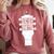 Sarcastic Jokes Genius Songwriters Are Introvert Guitarist Comfort Colors Sweatshirt Crimson