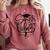 That Says Senior Vibes Graduation Diploma School Spirit Comfort Colors Sweatshirt Crimson