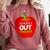 School Is Out Forever Graduation Humor Comfort Colors Sweatshirt Crimson