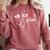 School Nurse Nursing Graduate School Graduation Comfort Colors Sweatshirt Crimson
