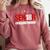 Senior 2018 Valedictorian School Colors Graduation Comfort Colors Sweatshirt Crimson