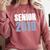 Senior 2019 Shirt Graduation Class Back To School Tee Comfort Colors Sweatshirt Crimson