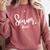 Senior 2020 Class Of 2020 Graduation Women Her Girl Comfort Colors Sweatshirt Crimson