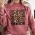 Senior 2021 Grad Class Of 2021 Graduation Leopard Cheetah Comfort Colors Sweatshirt Crimson
