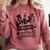 Senior 2021 Graduate 12th Grade Quarantine Senior Graduation Comfort Colors Sweatshirt Crimson
