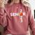 Senior 2023 Basketball Graduation Party Comfort Colors Sweatshirt Crimson