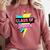 Senior 2023 Graduation Class Of 2023 Retro 90's Graduation Comfort Colors Sweatshirt Crimson