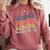 SENIOR 2023 Retro Class Of 2023 Seniors Graduation 23 Hippie Comfort Colors Sweatshirt Crimson