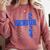 Senior 2024 Graphic Class Of 2024 Graduation Graphic Comfort Colors Sweatshirt Crimson