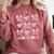 Senior 2025 Coquette Pink Bow Class Of 2025 Graduation Girls Comfort Colors Sweatshirt Crimson