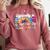Senior 2025 Graduation My Last First Day Of Class Of 2025 Comfort Colors Sweatshirt Crimson