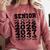 Senior 2026 2027 Class Of Graduation Comfort Colors Sweatshirt Crimson