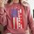 Senior 2026 Baseball American Flag Class Of 2026 Graduation Comfort Colors Sweatshirt Crimson