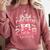 Senior 2026 Class Of 26 Coquette Pink Bow Graduation Cousin Comfort Colors Sweatshirt Crimson