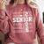 Senior 2026 Class Of 2026 Back To School Graduation Students Comfort Colors Sweatshirt Crimson