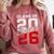 Senior 2026 Class Of 2026 Graduation 2026 Senior 26 Graduate Comfort Colors Sweatshirt Crimson