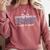 Senior 2026 Coquette Bow Class Of 2026 Graduation Graduate Comfort Colors Sweatshirt Crimson