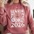 Senior 2026 Floral Flowers Class Of 2026 Graduation Kids Comfort Colors Sweatshirt Crimson