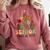 Senior 2026 Graduate Class Of 2026 Wildflowers Graduation Comfort Colors Sweatshirt Crimson