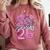 Senior 2026 Graduation Girls Coquette Pink Bow Class Of 2026 Premium Comfort Colors Sweatshirt Crimson