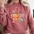 Senior 2026 Groovy Retro Grad Class Of 2026 Graduation Kids Comfort Colors Sweatshirt Crimson